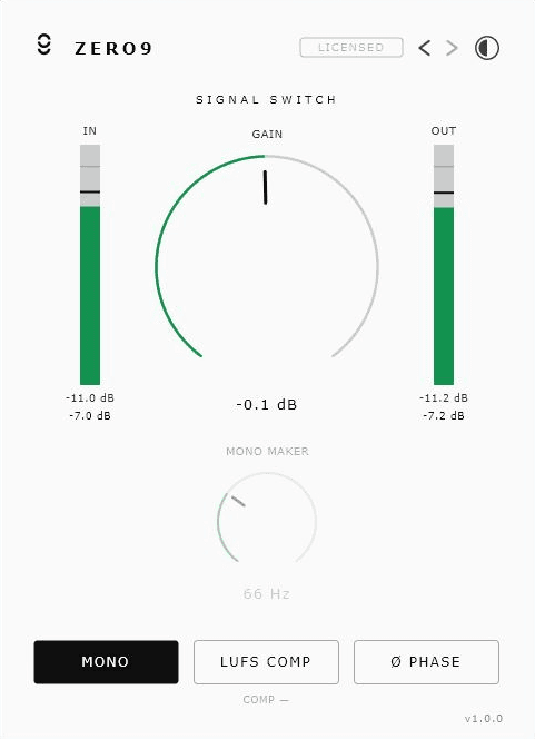 Signal Switch plugin interface