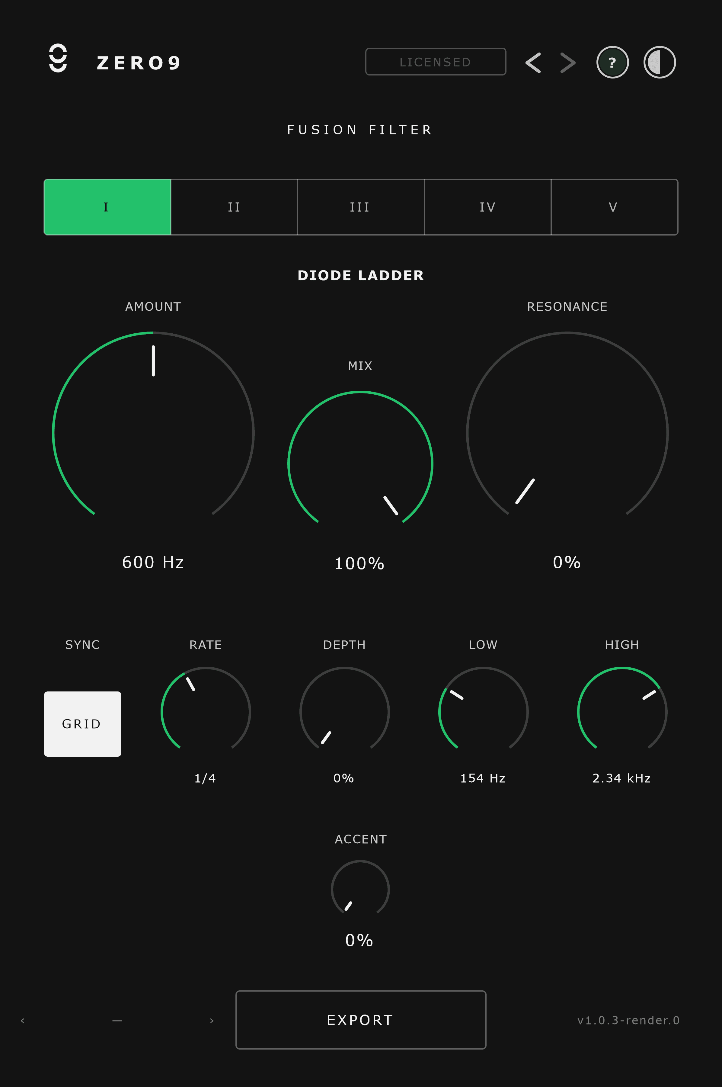 Fusion Filter plugin interface