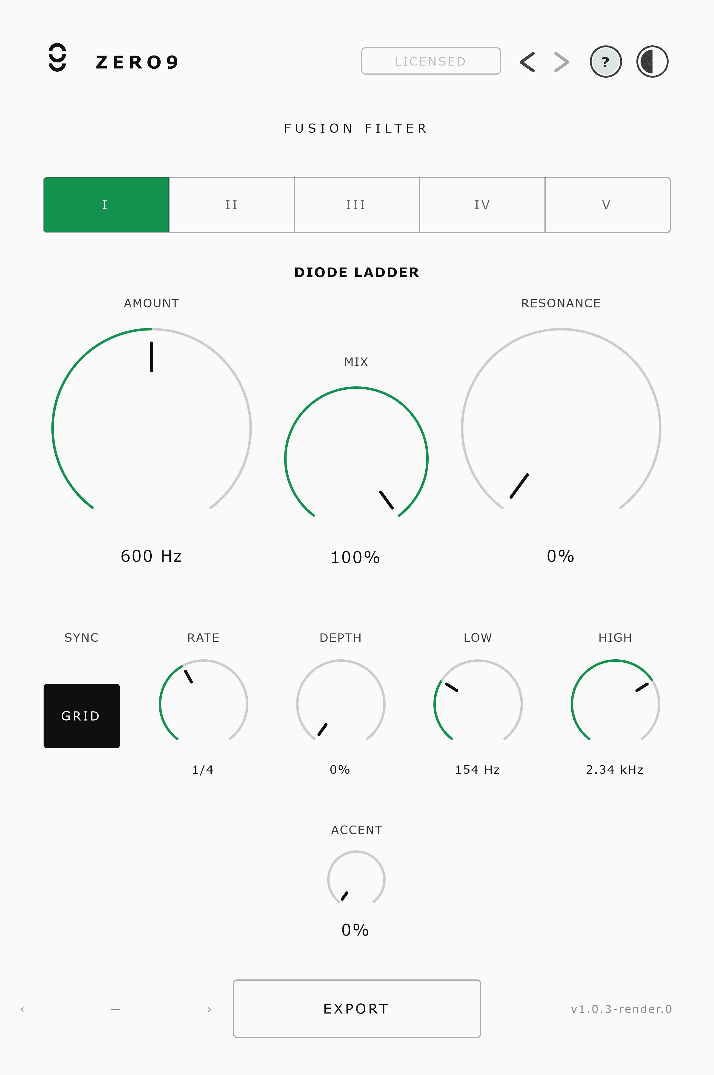 Fusion Filter plugin interface